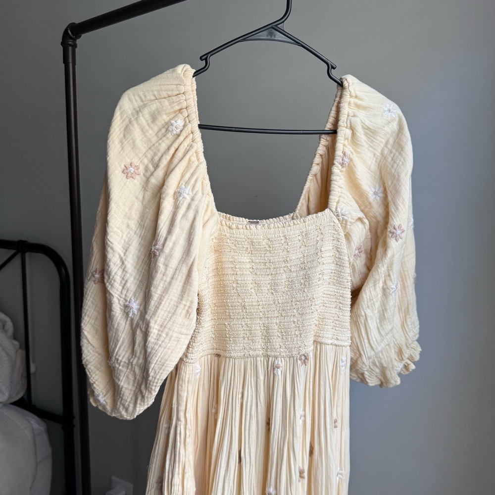 Free People Dahlia Embroidered Maxi Dress